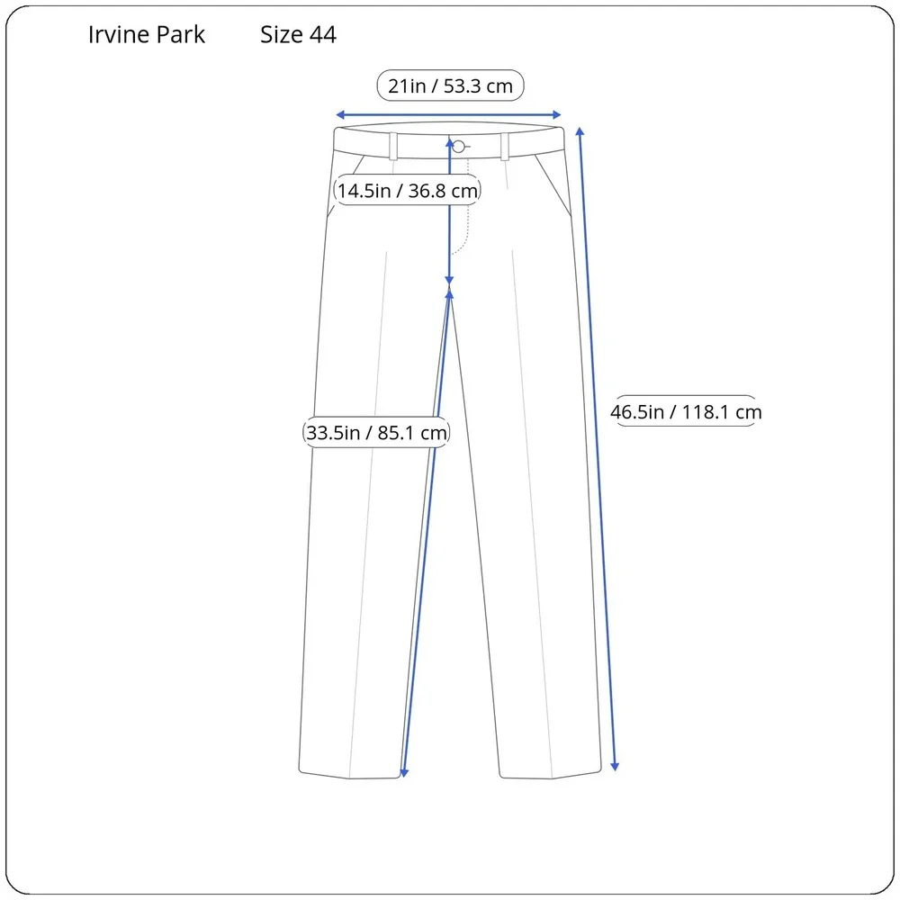 Irvine Park‎ Mens Size 44 Wool Cashmere Blend Pleated Dress Pants Tan 42x33.5